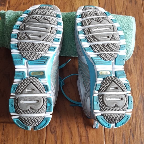 Sketchers Tone-Ups Fitness Grey/Turquoise Women's Size 7.5 - Picture 5 of 12